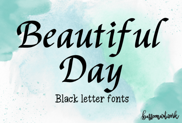 Beautiful Day: A Bold Blackletter Font for Impactful Design