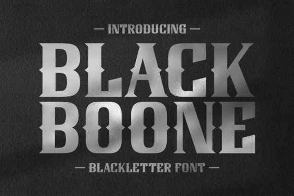 Black Boone: Elevating Design with Bold Blackletter