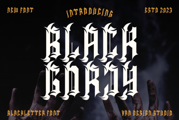 Black Gorjy: A Bold Blackletter Font for Modern Projects