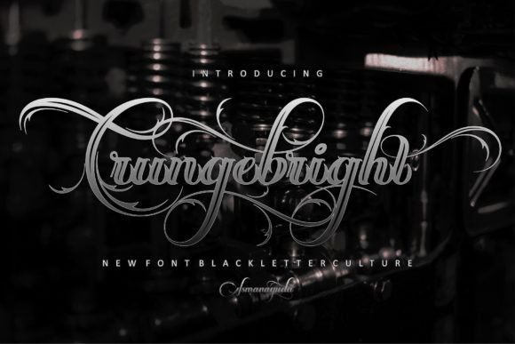 Crungebright: A Bold Script Font for Edgy Branding