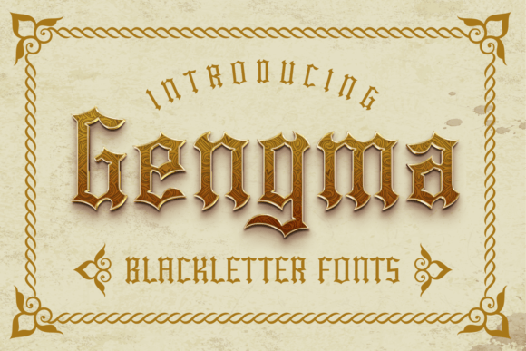 Gengma: A Bold Blackletter Typeface for Modern Brand Identity