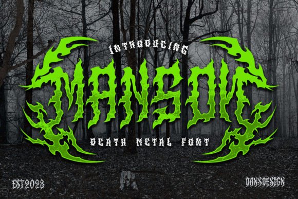 Manson: The Definitive Blackletter Font for Heavy Metal and Horror Aesthetics