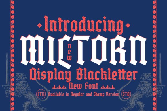 Miltorn: Elevating Brand Identity with Display Blackletter