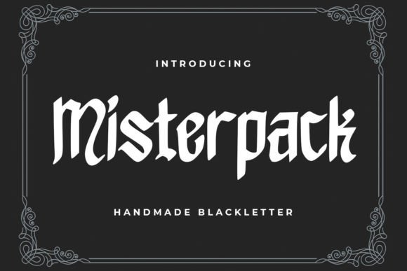 Misterpack: Bold Blackletter for Modern Projects