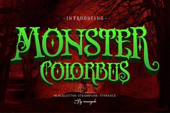 Monster Colorbus: Elevating Visual Storytelling with Steampunk-Inspired Typography