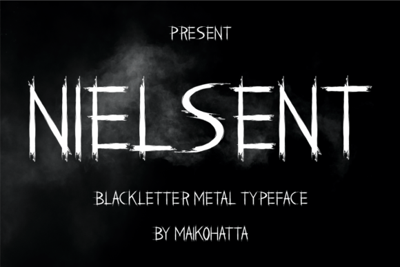 Nielsent: The Ultimate Horror Metal Typeface for Bold Designs