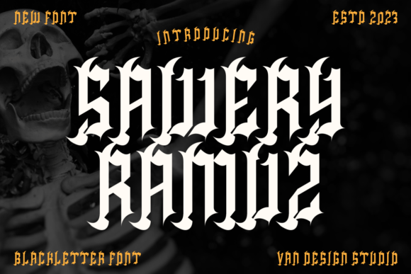 Sawery Ramuz: Elevating Design with Bold Blackletter Precision