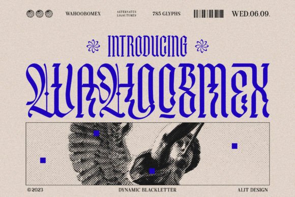 Wahoobomex: The Dynamic Blackletter Font for Modern Branding
