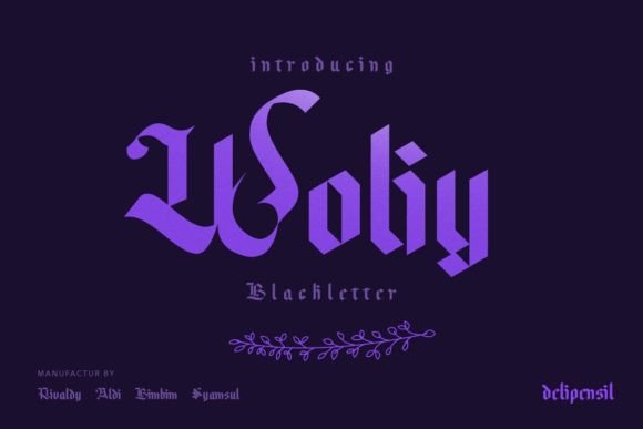 Woliy: The Bold Blackletter Typeface for High-Impact Design